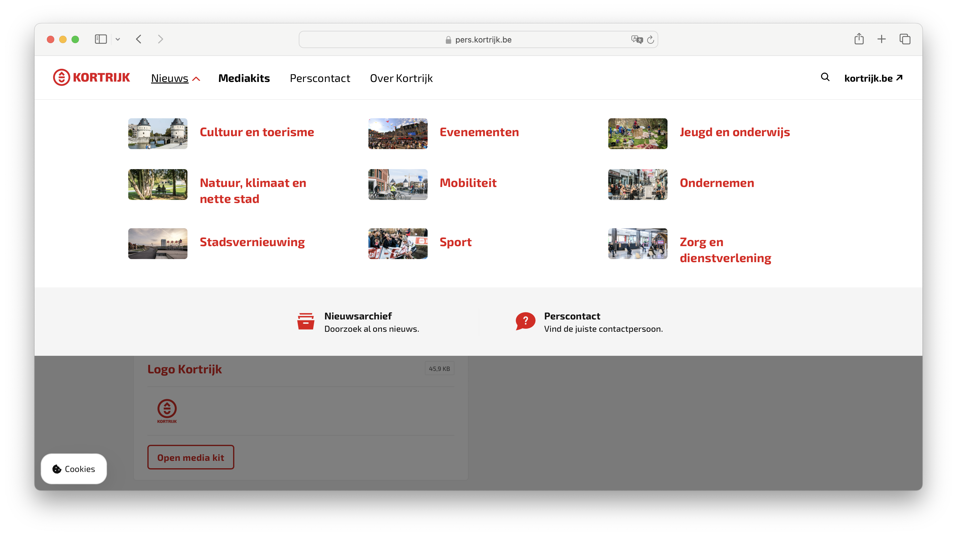 Kortrijk news categories