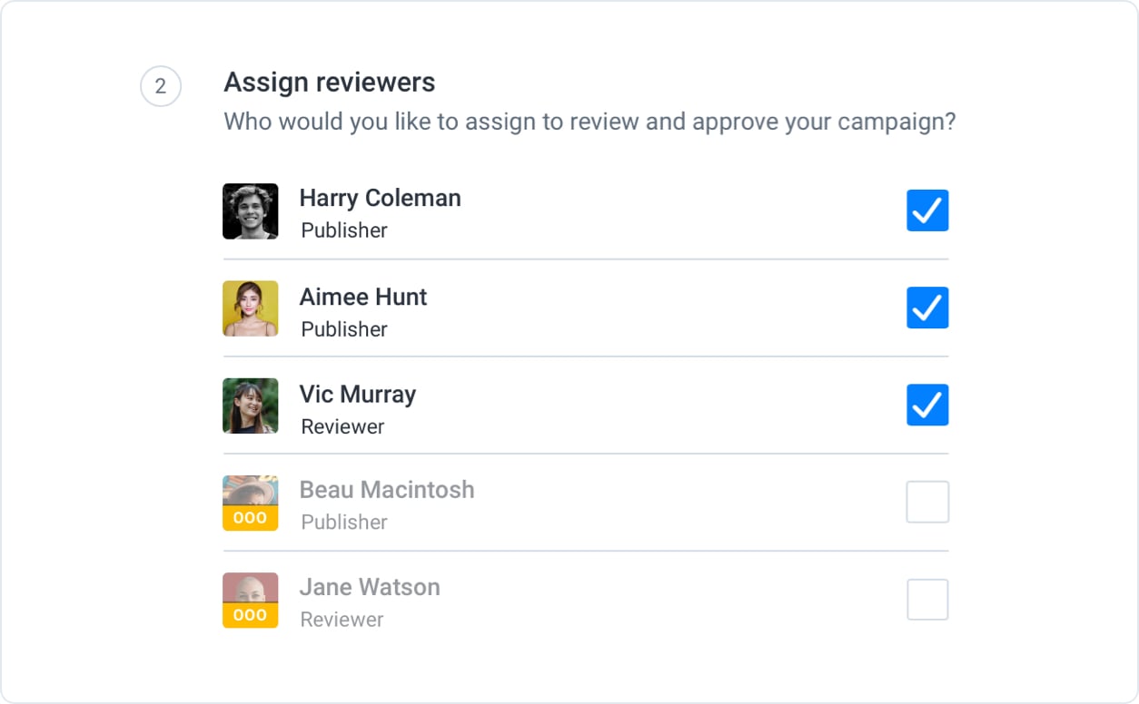 Assign reviewers
